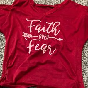 Faith over fear tshirt